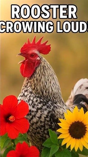 “Rooster Crowing Nonstop Farm Morning Sounds” #rooster #rooser crowing #morning sound #chirpfacts