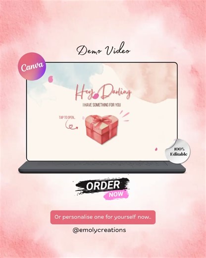 Emoly Creations by NP Techworks Studio | Vintage Will You Be My Valentine Website – Editable Canva Template (10 Pages) 💌 Create a unique and heartfelt way to ask your girlfriend... | Instagram
