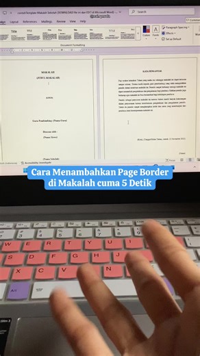 Cara Menambahkan Page Border di Makalah dengan Mudah