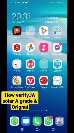 How to verify A grade JA solar panel | JA solar #shorts