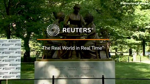 4.8K views · 209 reactions | New York's Central Park unveiled a statue of women's rights pioneers Sojourner Truth, Susan B. Anthony and Elizabeth Cady Stanton. | Reuters | Facebook