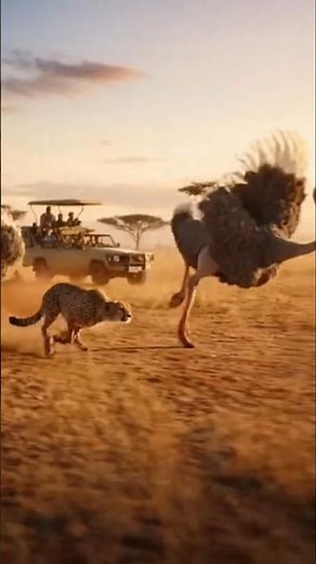 Cheetah vs Giant Ostrich — The Fastest Chase Ever Caught on Camera!”