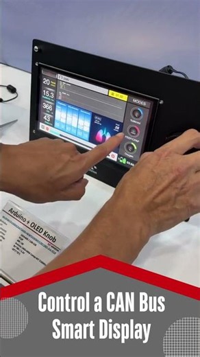 Control a CAN Bus Smart Display with an OLED Knob #canbus #smartdisplay