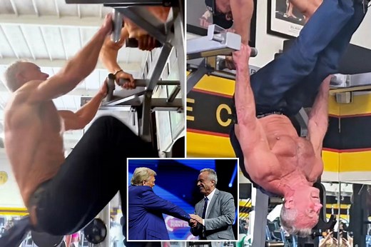 Trump’s health czar pick RFK Jr. shows off his muscles in shirtless workout: ‘Practicing for my confirmation hearing’