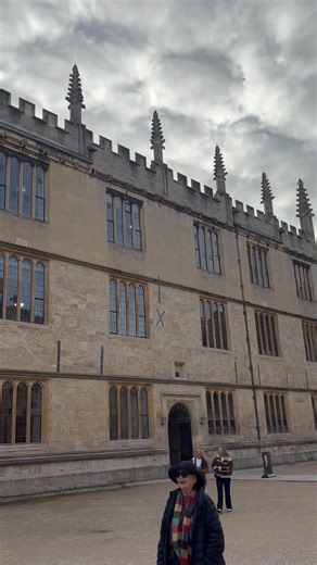 Entrance to the Bodleian Library. Built in 1602 by Sir Thomas Bodley, it is one of the oldest libraries in Europe and the second largest in Britain . It has multiple building and was used for filming in the Harry Potter movies. | Cathy Temple Wilson