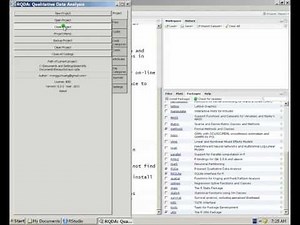 05 Ouvrir et créer un projet RQDA