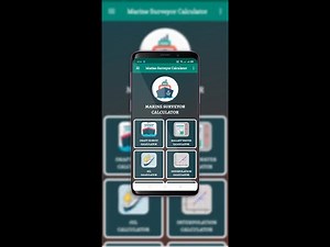 Tutorial Draft Survey App (Marine Surveyor Calculator)