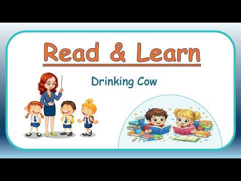 Drinking Cow | Read Aloud for Kids | Easy English