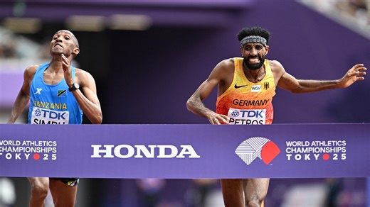 Alphonce Simbu wins world championships men's marathon in photo finish