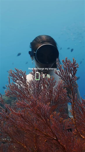 How I charge my batteries 🔋 #freediving #ocean