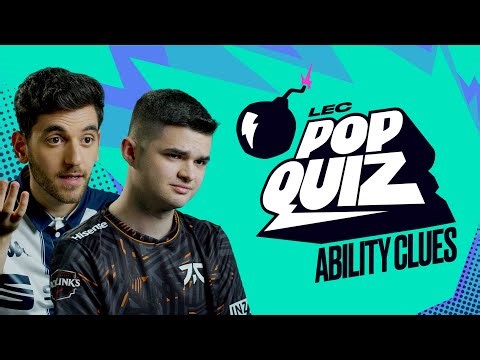 Ability Clues | LEC Pop Quiz | 2023 Summer