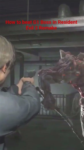 How to Quickly takedown G1 properly in RE2 Remake #residentevil #gamer