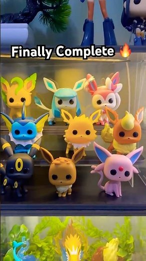 Finally got Flareon!! My Eevee Evolutions Funko Pop! Set is complete!!