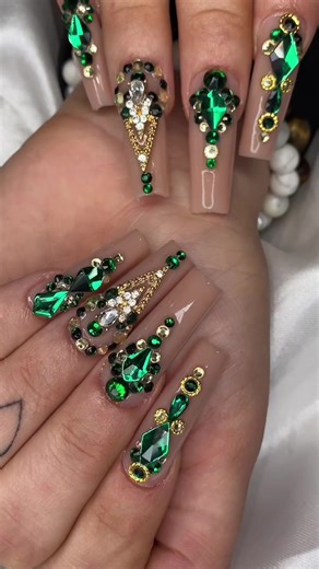 Emerald Green Nail Designs - Nails by Dena