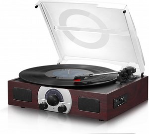 [Hot Item] 3-Speed (33 1/3, 45, 78 RPM) FM/Am Retro Turntable Record Player