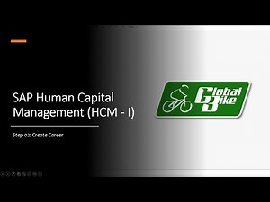 SAP Human Capital Management (HCM I) | Step 02: Create Career | Windows