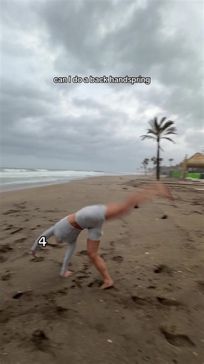 Roundoff Backhandspring Attempt: Least Flexible Person Tries