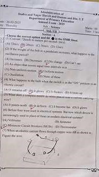 7th Class Science Annual Exam Paper Solution | Full Explanation📚