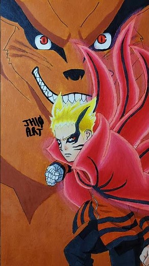 Drawing Naruto Baryon Mode