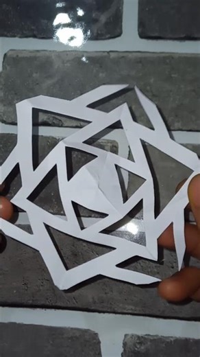 😱How to make Snowflake❄️ /Diy Easy Snowflake❄️ #diy #papercraft #christmas #youtubeshorts #craft