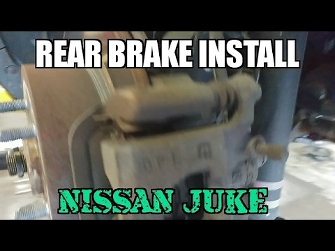 rear brake pad and rotors install Nissan juke