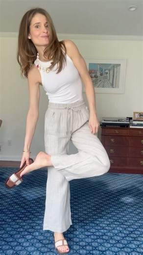 meg defeo on Instagram: "One of the most requested — affordable spring break outfit ideas! These linen pants are so versatile — as a cover-up at the beach, for shopping, or dress them up for dinner al fresca! Shop this look and my full @quince spring edit — link in bio! ❤️ or comment “SPRING” and I’ll send all the details straight to your DMs. @onequince #quincepartner #liketkit @shop.ltk https://liketk.it/58pL2"