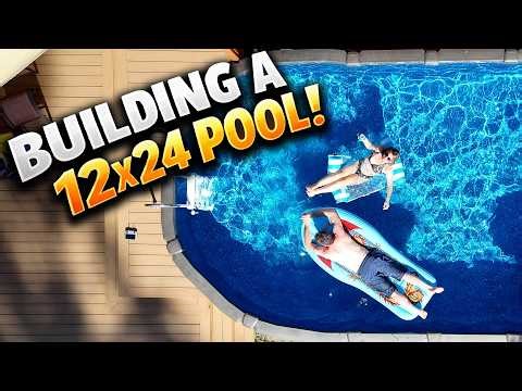 I Built a 12x24 Pool From Scratch (Start to Finish) | Full Backyard Transformation