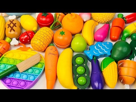 Cutting Fruit, Watermelone, Apple , Vegetable | Real vs Wooden Challenge ASMR