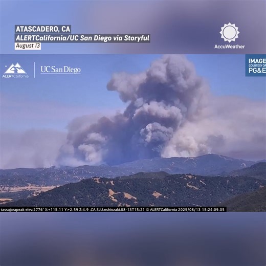 A massive wall of smoke loomed over Southern California as the Gifford Fire, now the state’s largest of 2025, raged past 130,000 acres. 🔥🌫️ | AccuWeather