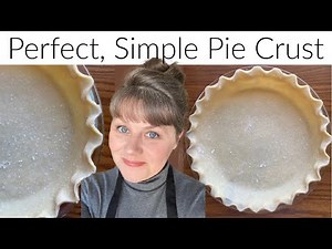 How to Make Perfect Simple Pie Crust & How to Flute Pie Crust, Easy Instructions, 4 Ingredients