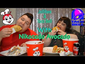 Jollibee & Taco Bell with Nikocado Avocado Mukbang Eating Show