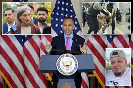Hakeem Jeffries refuses to say whether Dems’ tone-deaf trips to visit Kilmar Abrego Garcia in El Salvador were a ‘mistake’