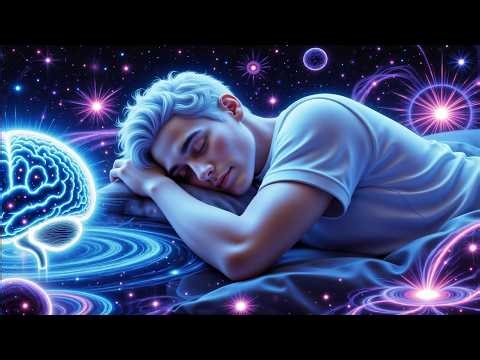 (No Ads) Alpha Waves for While You Sleep • Anxiety Relief, Melatonin Release • Goodbye Insomnia