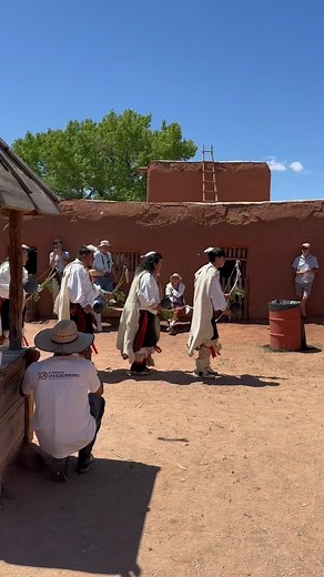 San Ildefonso dancers are at it again. Come on down to @sfgolondrinas for day two of the spring festival! Events and performances all day long❤️❤️❤️ | SWAIA - Santa Fe Indian Market