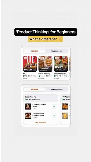‘Product Thinking’ for Beginners - Real Example 👇🏼 #uxdesign #uxui