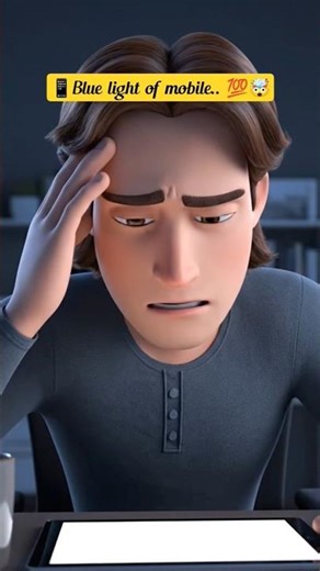 Blue light of phone effects our eyes 🤯|| Blue light is harmful light ☢️|| Blue light | #shorts