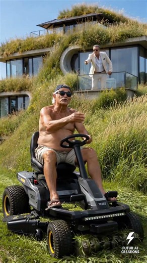 Le pire patron de France force un papi à tondre ÇA 😭