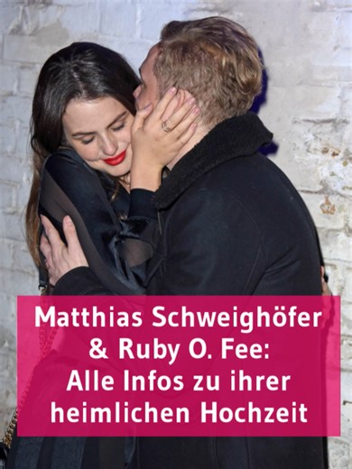 Matthias Schweighöfer und Ruby O. Fee: Überraschende Hochzeit