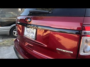 2014 Ford Explorer rear emblem and molding customization