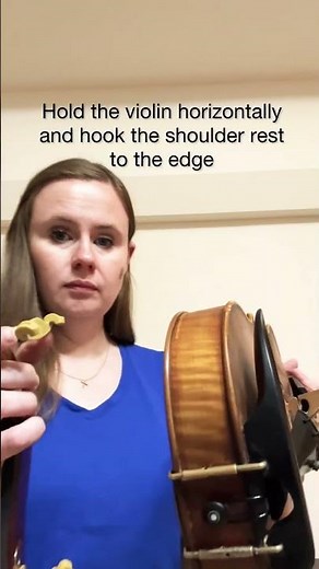How to put on a #violin shoulder rest