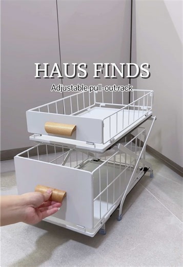 Maximize Storage with an Adjustable Pull-Out Rack