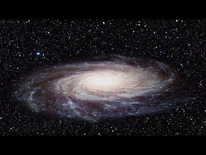 4K Galaxy spinning in space