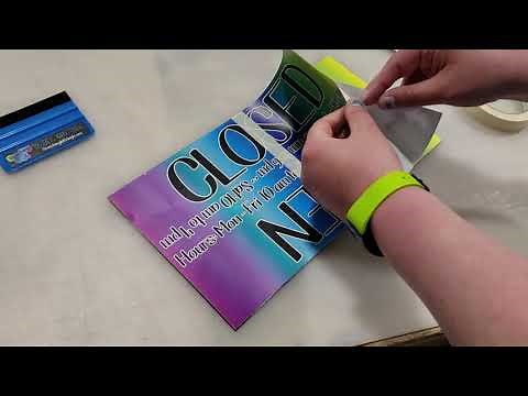 Apply Vinyl with the Hinge Method