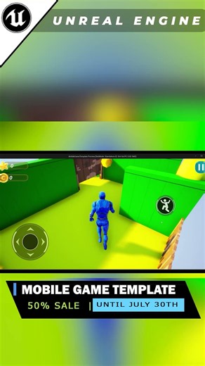 Mobile Action & Platformer Template for UE5 #unrealengine