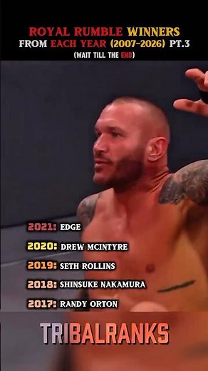 Ranking Every Royal Rumble Winners From Each Year Moments #wwe #wwemoments #wrestlemania