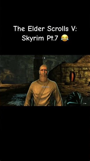 Jumping for joy for his quest 😂 #skyrim #elderscrolls #gaming #gameplay #dragonborn