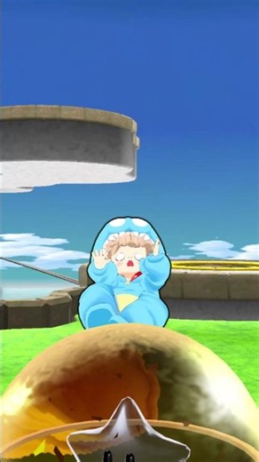 This is what happens when a normal person tries ball-rolling [Super Mario Galaxy]