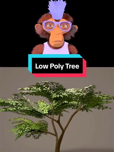 Here’s how how you can make a low poly tree in Blender that looks pretty good. #blender #3d #3dart #3dartist #b3d