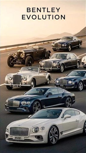 Bentley Cars Evolution (1919–2024)🏁✨Bentley Evolution Then vs Now
