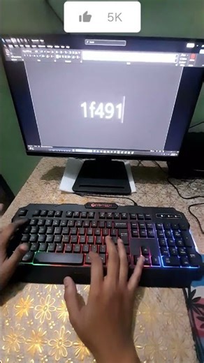 0:10 - 0:15: You press Alt + X. The text instantly changes to 💑 #trending #shortcutkeys #computer